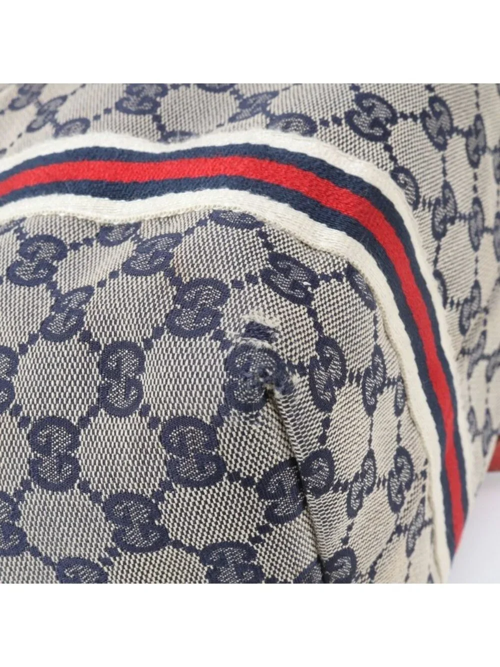 ★SOLD★ Gucci GG Canvas Sherry Charm Leather Tote Shoulder Bag - Picture 7 of 10
